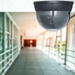 Relaxdays Fausse Caméra Surveillance 360 Degré Lampe LED Caméra Factice, Noir -Dahuace Boutique 10366964 5