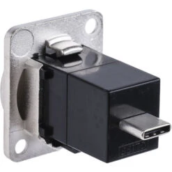 Connecteur USB C Femelle Vers Mâle RS PRO Ports, Montage Panneau, Droit ( Prix Pour 1 ) -Dahuace Boutique 11527951 2