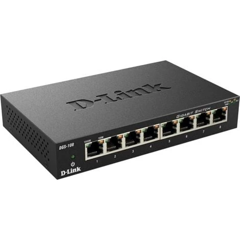 D Link Commutateur D-Link 8-port 10/100/1K METALBOX DGS-108 3 D Link Commutateur D-Link 8-port 10/100/1K METALBOX DGS-108