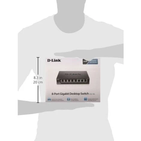 D Link Commutateur D-Link 8-port 10/100/1K METALBOX DGS-108 6 D Link Commutateur D-Link 8-port 10/100/1K METALBOX DGS-108 – Image 4