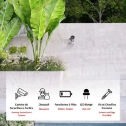 KONIG Caméra Factice De Surveillance - Intérieur / Extérieur - LED Rouge -Dahuace Boutique 13376864 3