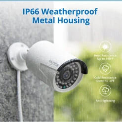 SANNCE Système De Sécurité Vidéo En Réseau PoE 1080P FHD, Surveillance NVR 8CH 5MP Avec Compression Vidéo H.264 + Caméras Résistantes Aux Intempéries 1080P HD 4 Caméras - Sans Disque Dur -Dahuace Boutique 13970151 5