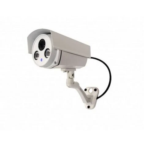 Caméra Factice Extérieure En Aluminium Avec LED Bleue 3 Caméra Factice Extérieure En Aluminium Avec LED Bleue