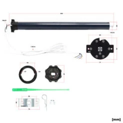 Moteur De Volet Roulant 204W 30Nm Contact De Fin De Course Mécanique & Indice Protection IP44 9 Moteur De Volet Roulant 204W 30Nm Contact De Fin De Course Mécanique & Indice Protection IP44 -Dahuace Boutique 19225107 4