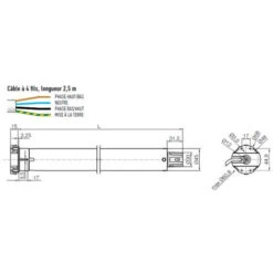 Moteur Filaire ERA M 1517 15 Nm NICE - ERM15000000R01 -Dahuace Boutique 20244382 3