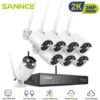 SANNCE 8CH 5MP NVR Kit De Surveillance Sans Fil, Caméra De Surveillance Vidéo 8X 3MP, IP66 Extérieur Et Intérieur Étanche, Accès à Distance, Alarme De Mouvement 2 SANNCE 8CH 5MP NVR Kit De Surveillance Sans Fil, Caméra De Surveillance Vidéo 8X 3MP, IP66 Extérieur Et Intérieur Étanche, Accès à Distance, Alarme De Mouvement -Dahuace Boutique 27420666 1