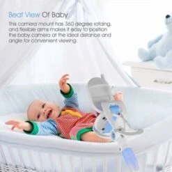 LangRay Support De Moniteur Pour Bébé, Support De Caméra Universel Réglable Support Caméra Bebe Flexible Support Rotatif Baby Camera Support Convient Pour Moniteurs De Bébé, Téléphone Et Vidéo Caméra -Dahuace Boutique 28210225 2