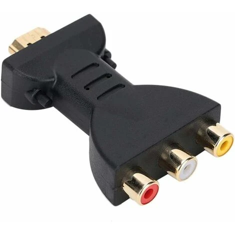 Convertisseur Vidéo Audio-HDMI Vers RVB Pour Convertisseur De Composant RCA Adaptateur De Synchronisation Audio Et Vidéo 1080P 3 Convertisseur Vidéo Audio-HDMI Vers RVB Pour Convertisseur De Composant RCA Adaptateur De Synchronisation Audio Et Vidéo 1080P