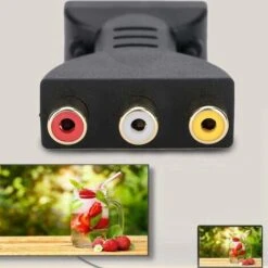 Convertisseur Vidéo Audio-HDMI Vers RVB Pour Convertisseur De Composant RCA Adaptateur De Synchronisation Audio Et Vidéo 1080P 9 Convertisseur Vidéo Audio-HDMI Vers RVB Pour Convertisseur De Composant RCA Adaptateur De Synchronisation Audio Et Vidéo 1080P -Dahuace Boutique 31974215 3