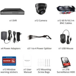 Enregistreur Vidéo Numérique De Vidéosurveillance Hybride 5-en-1 5MP 8 Canaux, 2 Caméras, Détection De Mouvement, Prise En Charge Des Caméras IP Et Analogiques– Avec Disque Dur 4TB -Dahuace Boutique 37658383 2