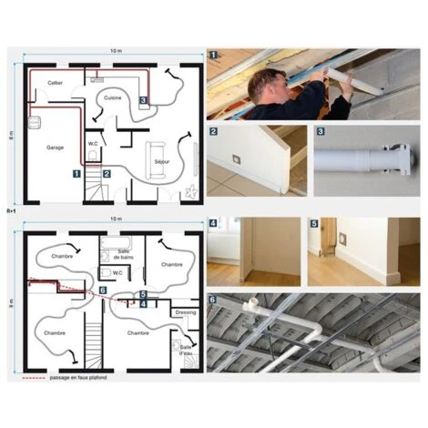 Aldes Conduit Ø 51 Mm En PVC - Longueur 2.50 M - Aspiration Centralisée 6 Aldes Conduit Ø 51 Mm En PVC - Longueur 2.50 M - Aspiration Centralisée – Image 4