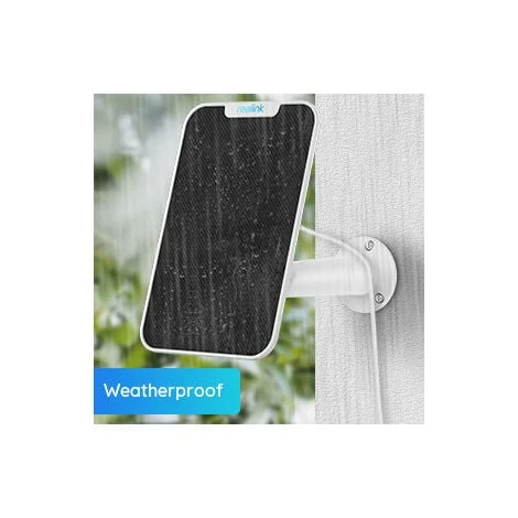 Reolink Panneau Solaire Alimentation En Continu Uniquement Les Caméras Surveillance Sur Batteries, Support Réglable Étanche, Avec Câble De 4 Mètres, Blanc 4 Reolink Panneau Solaire Alimentation En Continu Uniquement Les Caméras Surveillance Sur Batteries, Support Réglable Étanche, Avec Câble De 4 Mètres, Blanc – Image 2