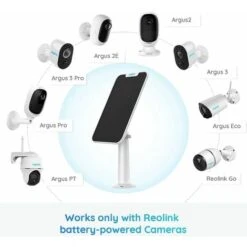 Reolink Panneau Solaire Alimentation En Continu Uniquement Les Caméras Surveillance Sur Batteries, Support Réglable Étanche, Avec Câble De 4 Mètres, Blanc 10 Reolink Panneau Solaire Alimentation En Continu Uniquement Les Caméras Surveillance Sur Batteries, Support Réglable Étanche, Avec Câble De 4 Mètres, Blanc -Dahuace Boutique 44933693 4