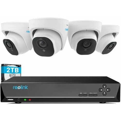 Reolink Kit De Vidéosurveillance 4K 8MP Détection De Personne Et Véhicule, 8CH PoE NVR 2To HDD Système De Sécurité Filaire,RLK8-800D4-A 3 Reolink Kit De Vidéosurveillance 4K 8MP Détection De Personne Et Véhicule, 8CH PoE NVR 2To HDD Système De Sécurité Filaire,RLK8-800D4-A