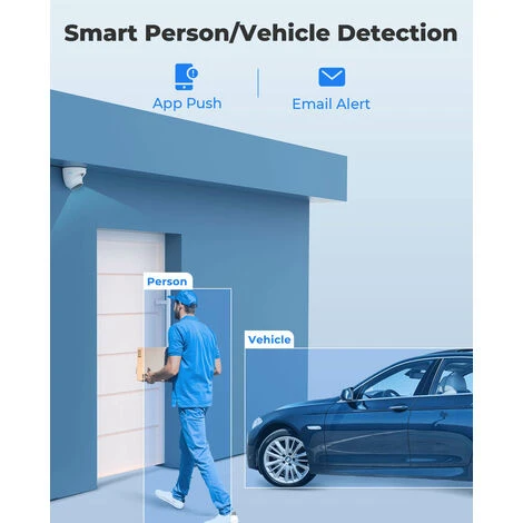 Reolink Kit De Vidéosurveillance 4K 8MP Détection De Personne Et Véhicule, 8CH PoE NVR 2To HDD Système De Sécurité Filaire,RLK8-800D4-A 5 Reolink Kit De Vidéosurveillance 4K 8MP Détection De Personne Et Véhicule, 8CH PoE NVR 2To HDD Système De Sécurité Filaire,RLK8-800D4-A – Image 3