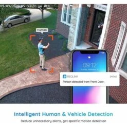 Reolink Kit De Vidéosurveillance 4K Extérieure 4pcs Caméra + 1pcs NVR 8CH 2To Détection De Perosnne Et Véhicule -Dahuace Boutique 44933704 2