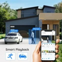 Reolink Kit De Vidéosurveillance 4K Extérieure 4pcs Caméra + 1pcs NVR 8CH 2To Détection De Perosnne Et Véhicule -Dahuace Boutique 44933704 4