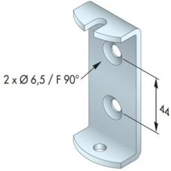 Etrier Support Moteur T5 72x30 2f6.5 Ent44 + Sachet Vis Simu