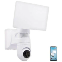 KOZii - Projecteur Mural Connecté Avec Caméra Intégrée KOZII Détecteur De Mouvement 2200 Lumens Blanc Froid - KPRCAM2000