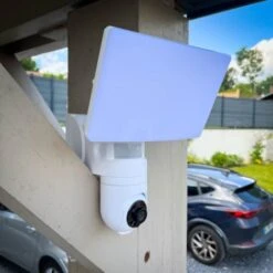 KOZii - Projecteur Mural Connecté Avec Caméra Intégrée KOZII Détecteur De Mouvement 2200 Lumens Blanc Froid - KPRCAM2000 -Dahuace Boutique 50061224 3