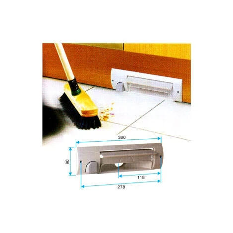 Plinthe Ramasse Miettes. Aspiration Centralisée ALDES Blanche 3 Plinthe Ramasse Miettes. Aspiration Centralisée ALDES Blanche