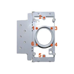 Plaque De Montage Pvc Rectangulaire 6 Accroches