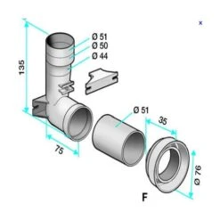 Contre Prise Universelle ALDES Filaire