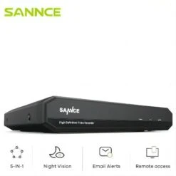 SANNCE Enregistreur Numérique 1080N DVR Pour Vidéo Surveillance – 4 Voies Sans Disque Dur