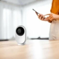 Caméra De Surveillance Intérieure Connectée WiFi 1080p - Blanc - SILAMP