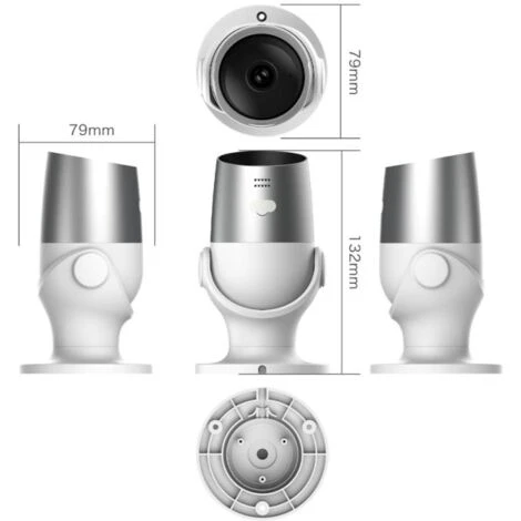Caméra De Surveillance Extérieure Intelligente WiFi 1080p IP65 - Gris - SILAMP 7 Caméra De Surveillance Extérieure Intelligente WiFi 1080p IP65 - Gris - SILAMP – Image 5