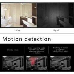 Mini Caméra Espion HD 1080P Caméra Sécurité Avec Vision Nocturne, Détection De Mouvement Pour Utiliser à La Maison, En Voiture, Au Bureau Ou à L'Extérieur -Dahuace Boutique 63700149 3