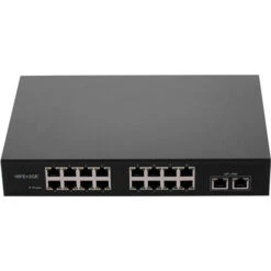 Commutateur POE ZWD-16 + 2BZQN 16FE + 2GE Avec 16 Ports POE 2 Gigabit Uplink IEEE 802.3af Standard Commutateur POE Pour Caméra IP Sans Fil AP EU Plug