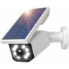 Caméra De Surveillance Solaire à énergie Solaire IP66 étanche Pour Extérieur Avec Détecteur De Mouvement, Lampe Solaire LED Pour Jardin Garage -Dahuace Boutique 66369636 1