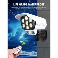 Solde- AGILITY, AGILITY Lampe Solaire D'extérieur Avec Détecteur De Mouvement Sans Fil Et Caméra De Sécurité Factice IP66 étanche 77 LED Lampe Murale Spot Pour Cour, Jardin, Terrasse, Garage, Allée -Dahuace Boutique 67819468 3