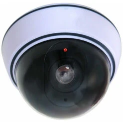 Lot De 2 Caméras Dôme Professionnelles Avec Flash Factice Avec Objectif Et LED Clignotante （Blanc） -Dahuace Boutique 69352499 3