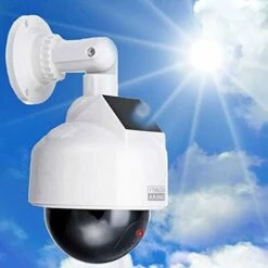Caméra De Surveillance Solaire Professionnelle Speed Dome Dummy Fake Factice - Caméra De Surveillance D'extérieur - Avec Objectif Et Lumière LED Rouge - Surveillance Des Marchandises, Oi-FRIS -Dahuace Boutique 69549987 5