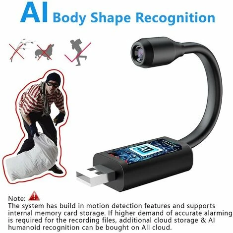 Caméra Espion WiFi Sans Fil Mini Caméra Cachée Caméra De Surveillance Caméra Bébé Sécurité Vidéo Pour Extérieure Interieure Enregistreu 4 Caméra Espion WiFi Sans Fil Mini Caméra Cachée Caméra De Surveillance Caméra Bébé Sécurité Vidéo Pour Extérieure Interieure Enregistreu – Image 2