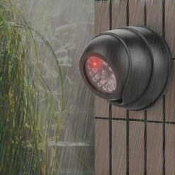 Caméra Factice LED Clignotante Rouge, Fausse Caméra Factice, Pour L'extérieur à La Maison