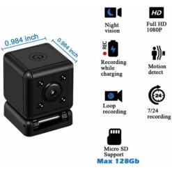 Mini Camera Espion Enregistreur,Full HD 1080P Magnetic Spy Cam Sans Fil Nanny Caméra Cachée Avec Détection De Mouvement Et Vision Nocturne, Interieur /Exterieur Micro Camera Surveillance 9 Mini Camera Espion Enregistreur,Full HD 1080P Magnetic Spy Cam Sans Fil Nanny Caméra Cachée Avec Détection De Mouvement Et Vision Nocturne, Interieur /Exterieur Micro Camera Surveillance -Dahuace Boutique 71598945 3