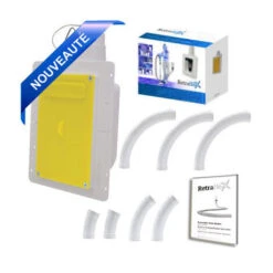 Kit 1 Prise RETRAFLEX Blanche Nouvelle Génération, 20% Plus Petit Que Le Premier Modèle Avec 25m De Tuyaux Pvc (pour Flexibles De 15m Et 18m Non Fournis) 10 Kit 1 Prise RETRAFLEX Blanche Nouvelle Génération, 20% Plus Petit Que Le Premier Modèle Avec 25m De Tuyaux Pvc (pour Flexibles De 15m Et 18m Non Fournis) -Dahuace Boutique 7282532 4