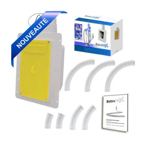 Kit 1 Prise RETRAFLEX Blanche Nouvelle Génération, 20% Plus Petit Que Le Premier Modèle Avec 25m De Tuyaux Pvc (pour Flexibles De 15m Et 18m Non Fournis) 6 Kit 1 Prise RETRAFLEX Blanche Nouvelle Génération, 20% Plus Petit Que Le Premier Modèle Avec 25m De Tuyaux Pvc (pour Flexibles De 15m Et 18m Non Fournis) – Image 4