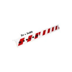 Barrière Téléscopique 2 à 3,80m Rétroréfléchissante Rouge/Blanche Hachuré - 1320161