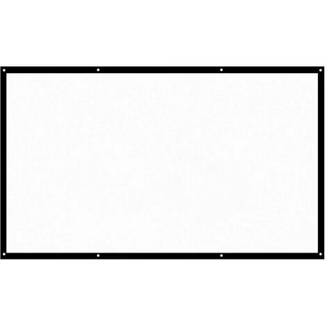 SEENLIN H120 120 " Ecran De Projection Portable Hd: Dacron Blanc 16: 9, Ecran De Projection Video Diagonal De 120 Pouces, Fixe Au Mur, Monte Pour Films De Bureau A La Maison, Cinema A L'Interieur, Ext 4 SEENLIN H120 120 " Ecran De Projection Portable Hd: Dacron Blanc 16: 9, Ecran De Projection Video Diagonal De 120 Pouces, Fixe Au Mur, Monte Pour Films De Bureau A La Maison, Cinema A L'Interieur, Ext – Image 2