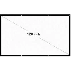 SEENLIN H120 120 " Ecran De Projection Portable Hd: Dacron Blanc 16: 9, Ecran De Projection Video Diagonal De 120 Pouces, Fixe Au Mur, Monte Pour Films De Bureau A La Maison, Cinema A L'Interieur, Ext 10 SEENLIN H120 120 " Ecran De Projection Portable Hd: Dacron Blanc 16: 9, Ecran De Projection Video Diagonal De 120 Pouces, Fixe Au Mur, Monte Pour Films De Bureau A La Maison, Cinema A L'Interieur, Ext -Dahuace Boutique 75560720 4