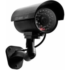 Camera Factice Faux Led Etanche Avec Clignotant Cctv Camera De Surveillance De Securite Red Light Camera Bullet Exterieur Pour Une Utilisation En Interieur Allee Jardin Patio Porche