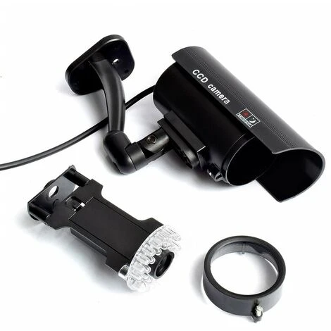 Camera Factice Faux Led Etanche Avec Clignotant Cctv Camera De Surveillance De Securite Red Light Camera Bullet Exterieur Pour Une Utilisation En Interieur Allee Jardin Patio Porche 6 Camera Factice Faux Led Etanche Avec Clignotant Cctv Camera De Surveillance De Securite Red Light Camera Bullet Exterieur Pour Une Utilisation En Interieur Allee Jardin Patio Porche – Image 5