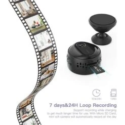 Mini Camera Espion, Full HD 1080P Caméra Surveillance Voiture Sans Fil Avec Vision Nocturne Et Détection De Mouvement, Spy Cam Micro Camera Pour La Maison Et Le Bureau -Dahuace Boutique 77386142 4