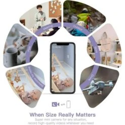 Mini Camera Espion, Full HD 1080P Caméra Surveillance Voiture Sans Fil Avec Vision Nocturne Et Détection De Mouvement, Spy Cam Micro Camera Pour La Maison Et Le Bureau -Dahuace Boutique 77386142 5