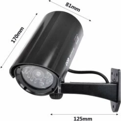 Caméra Fausse Caméra De Surveillance Caméra Factice Avec LED Infrarouge Clignotante Rouge, Caméra Fausse Caméra De Sécurité CCTV (Blanc) 2Pcs -Dahuace Boutique 80713363 4