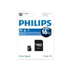 Philips Cartes Micro SD FM16MD45B/10 - Lecteurs USB Flash (16 Go, Windows 2000,Windows 2000 Professional,Windows 98SE,Windows ME,Windows Vista Business,Windows Vista , Mac OS 9.0, Mac OS 9.1, Mac OS 9